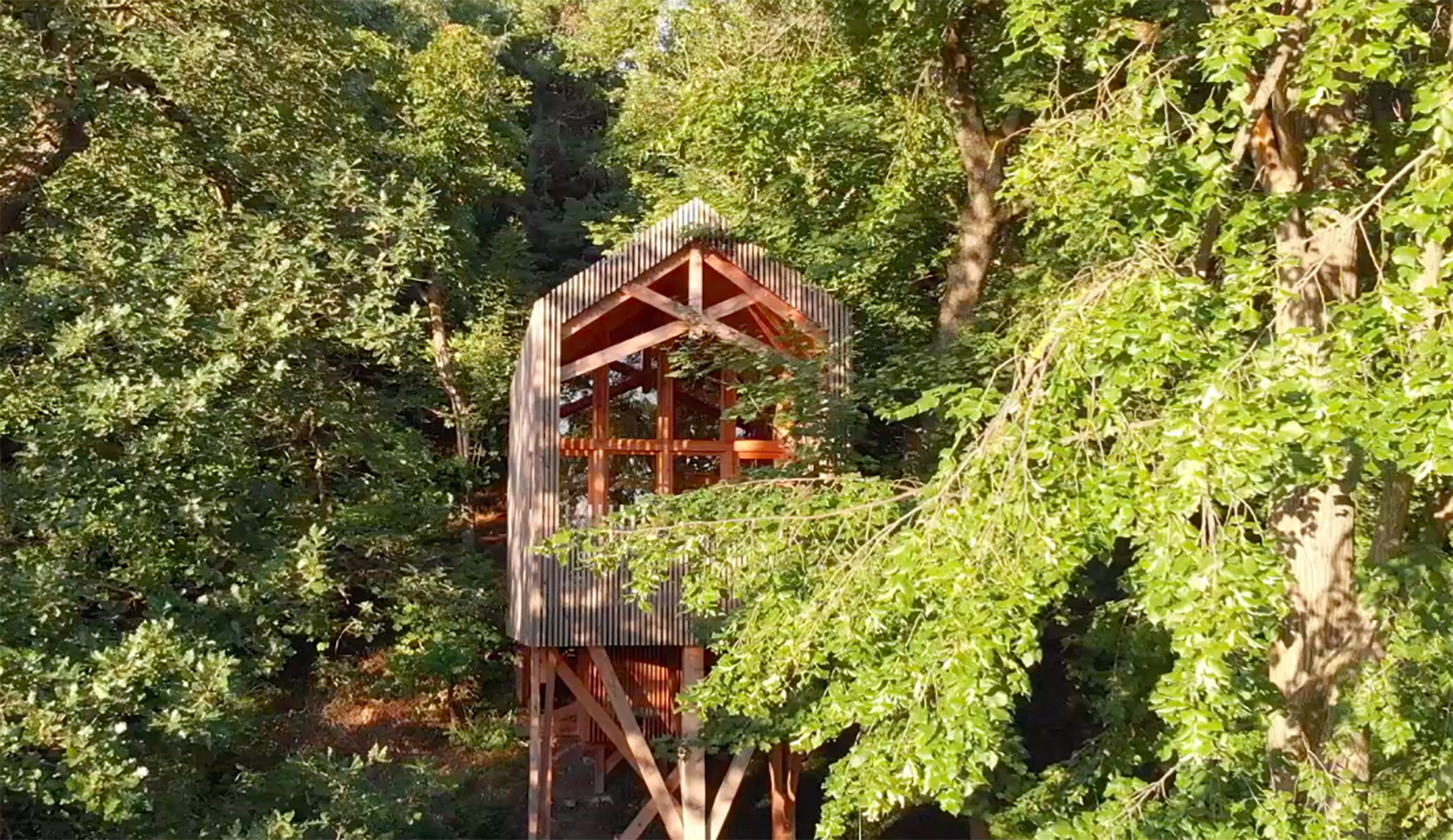 A Caluire, la cabane dans les arbrees de © Lyon Country House