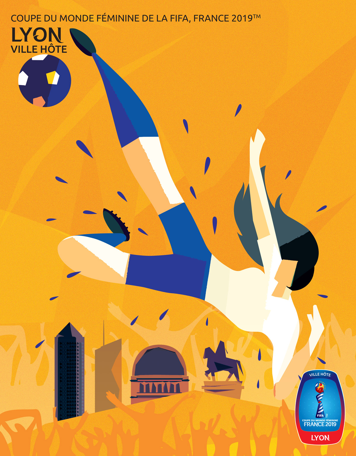 Affiche de la Coupe du Monde Féminine de la FIFA, France 2019
