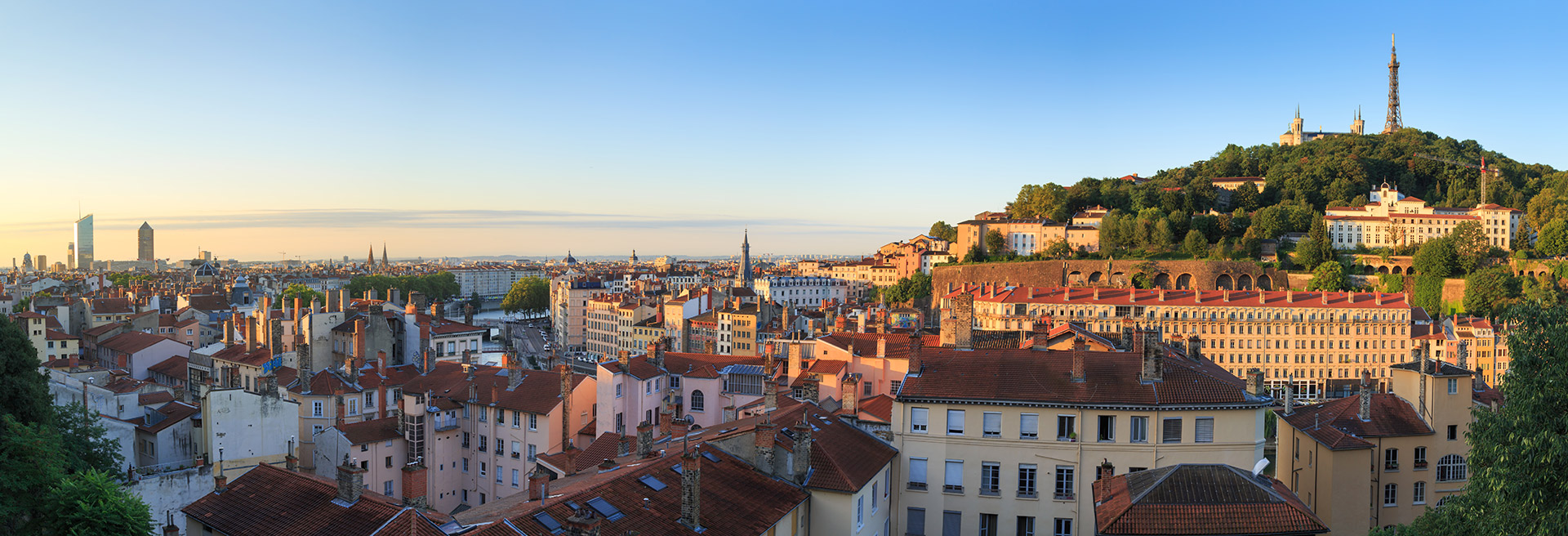 Panorama sur Lyon depuis la Croix-Rousse © Sandeer Van Der Werf / Shutterstock
