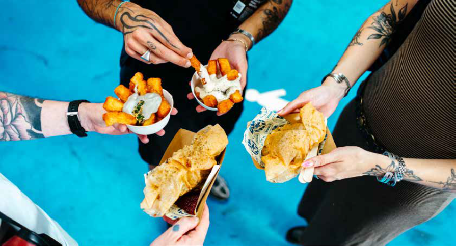 Le Lyon Street Food Festival, un évènement qui travaille son éco-conception. © William Chareyre