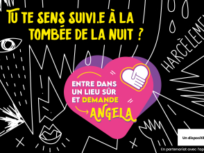 Affiche de communication sur le dispositif "Demandez Angela"