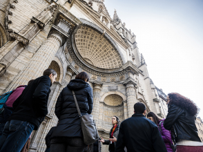 Journée "Visitez Lyon !" de mars 2022, devant l'église Saint-Nizier © Brice Robert