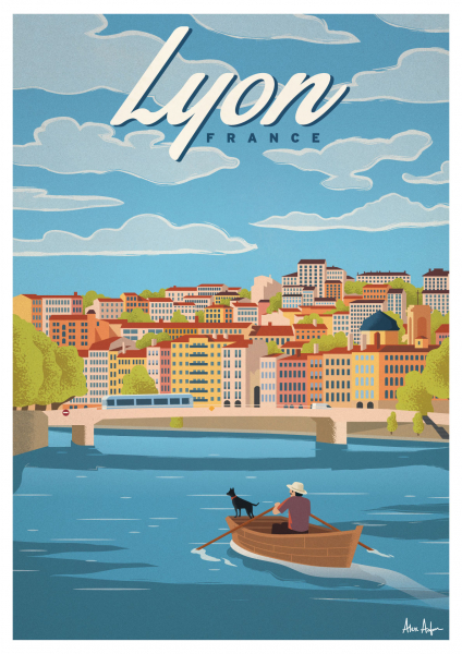 Affiche Lyon d'Alex Asfour © Alex Asfour / Artist Edition
