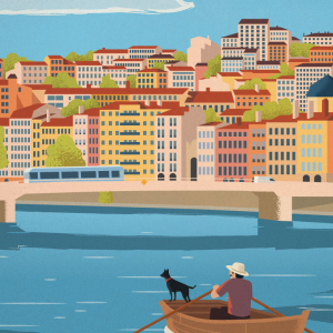 Affiche Lyon d'Alex Asfour © Alex Asfour / Artist Edition